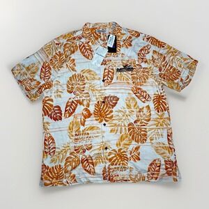 Tommy Bahama Hawaiian Daytona International Speedway Button Up Shirt Men Sz XL
